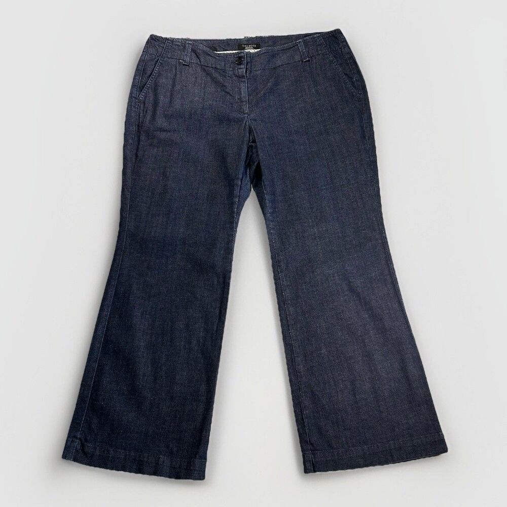 Talbots Navy Wide Leg Jeans